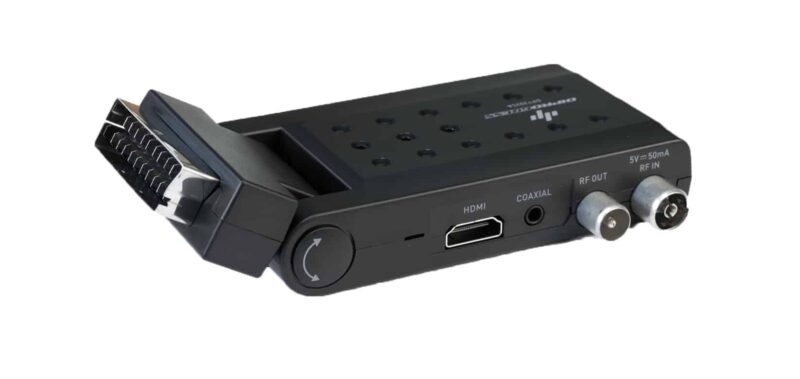 Decoder DPT202SB SCART+HDMI Stick DVB-T2 HEVC MAIN 10 + RCU 2in1